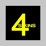 4 Skins  čierne teplákové kraťasy s tlačeným logom